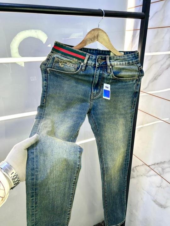 Gucci Imported Dark Blue Super Premium Denim Jeans F3079-dbu - Best Price Online - Bootery - Image 6