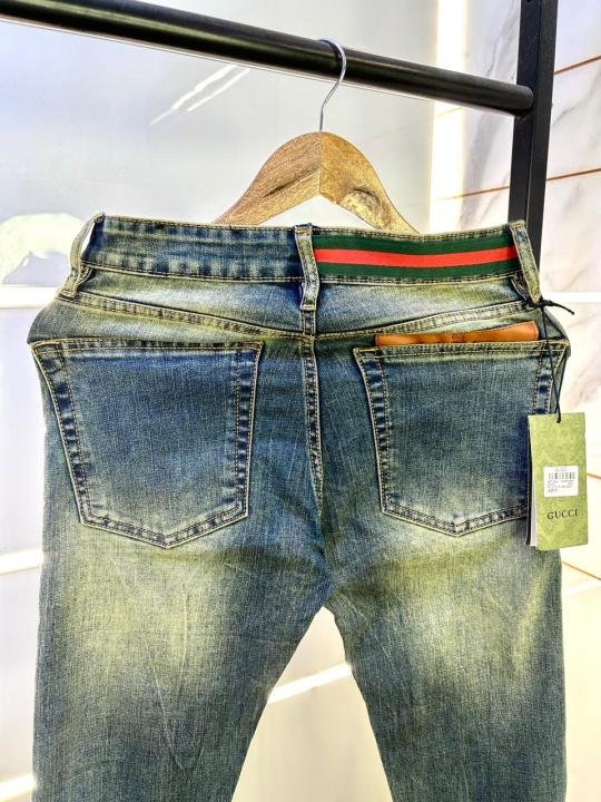 Gucci Imported Dark Blue Super Premium Denim Jeans F3079-dbu - Best Price Online - Bootery - Image 3