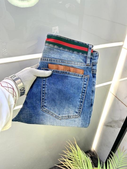 Buy Gucci Imported Light Blue Super Premium Denim Jeans F3079-lbu Online in India - Bootery - Image 4
