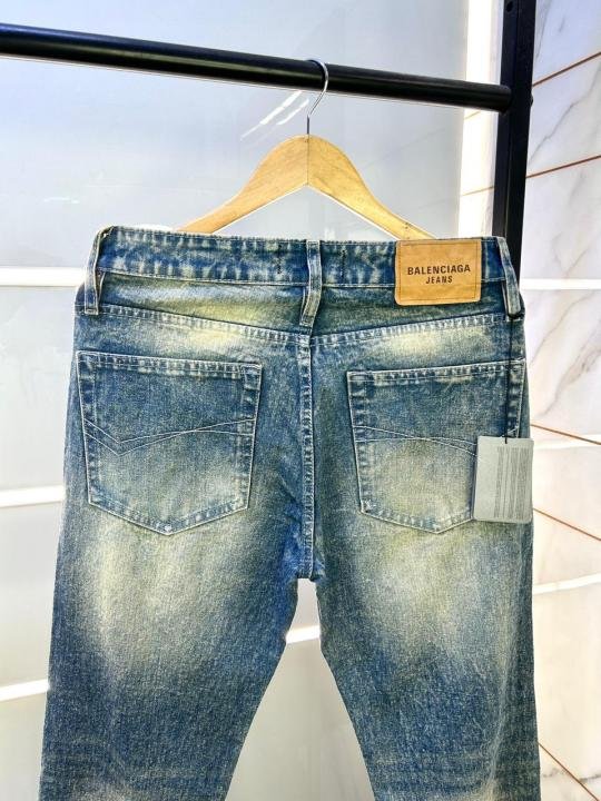 Balenciaga Imported Super Premium Blue Denim Jeans F2957-bu - Image 4