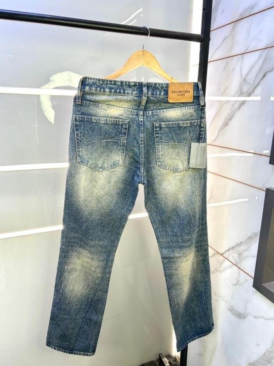 Balenciaga Imported Super Premium Blue Denim Jeans F2957-bu - Image 3