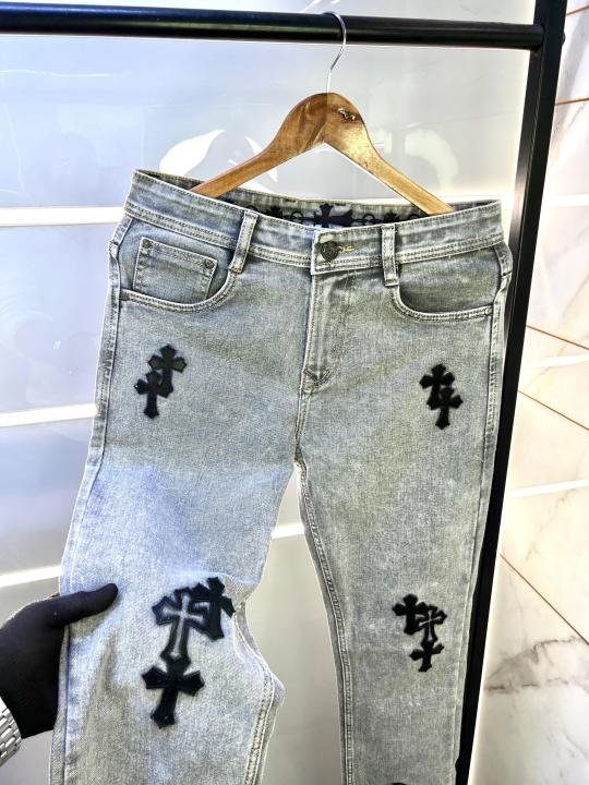 Chrome Hearts Grey Imported Super Premium Denim F2969-gy - Best Price Online - Bootery - Image 3