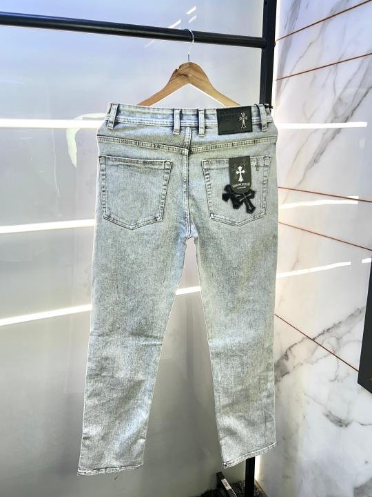 Chrome Hearts Light Grey Imported Super Premium Denim F2969-lgy Price in India - Buy at Bootery - Image 6