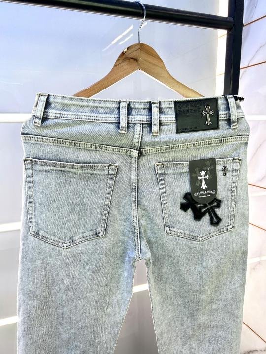 Chrome Hearts Light Grey Imported Super Premium Denim F2969-lgy Price in India - Buy at Bootery - Image 5