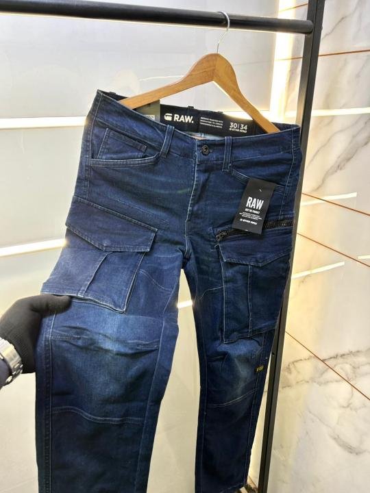 G-star Raw Imported Blue Super Premium Denim Cargo F3063-a2 - Image 2