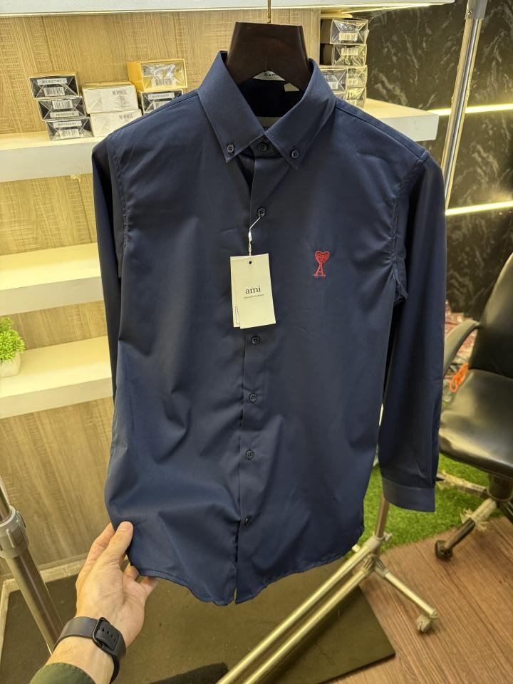 Ami Paris Corduroy Premium Shirt - Best Price Online - Style 2 - Bootery - Image 3
