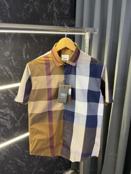 Burberry Checks Half Sleeve Store Article Shirt With Original Box - Best Price Online - Style 3 - Bootery