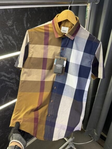 Burberry Checks Half Sleeve Store Article Shirt With Original Box - Best Price Online - Style 3 - Bootery - Image 2