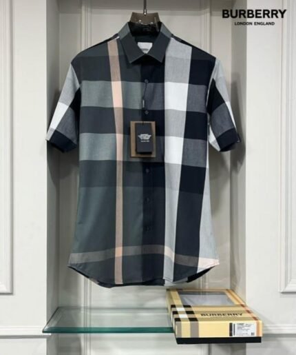 Buy Burberry Checks Half Sleeve Store Article Shirt With Original Box Online in India - Style 4 - Bootery