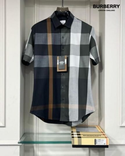 Burberry Checks Half Sleeve Store Article Shirt With Original Box Price in India - Style 5 - Buy at Bootery