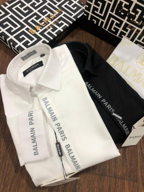 Buy Balmain Paris Premium Shirt With Box Carry Bag Online in India - Bootery - Image 7