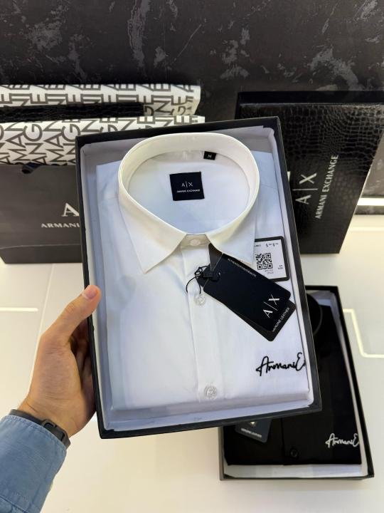 Buy Armani Exchange Store Article Shirt With Original Box Carry Bag Online in India - Bootery - Image 3