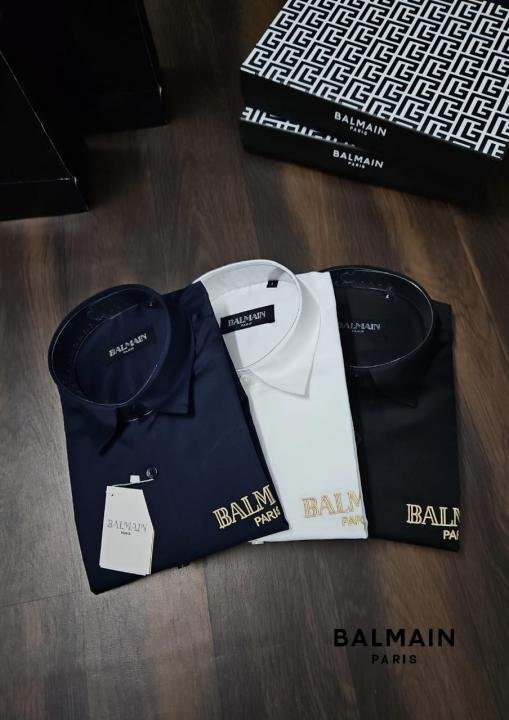 Balmain Paris Shirt With Original Box Carry Bag - Best Price Online - Style 2 - Bootery - Image 3