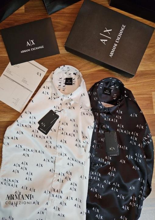Armani Exchange Monogram Premium Shirt With Original Box Carry Bag Price in India - Style 1 - Buy at Bootery - Image 5