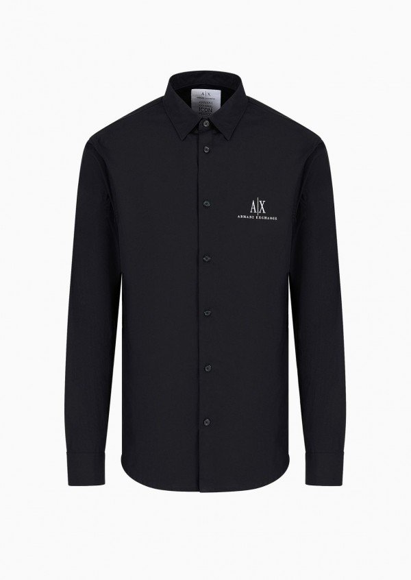 Armani Exchange Current Store Article Shirt With Box Packing Black - - Image 3