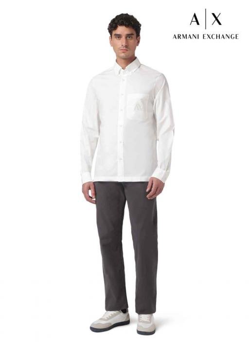 Armani Exchange Official Store Article Shirt With Box - Image 3