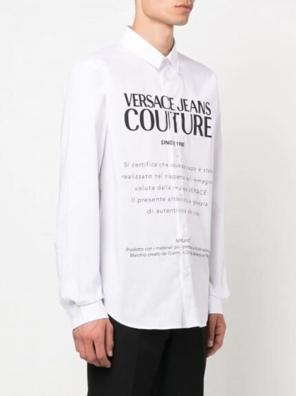Buy Versace Couture Milano Shirt With Original Packaging Store Article White - Online in India - Bootery