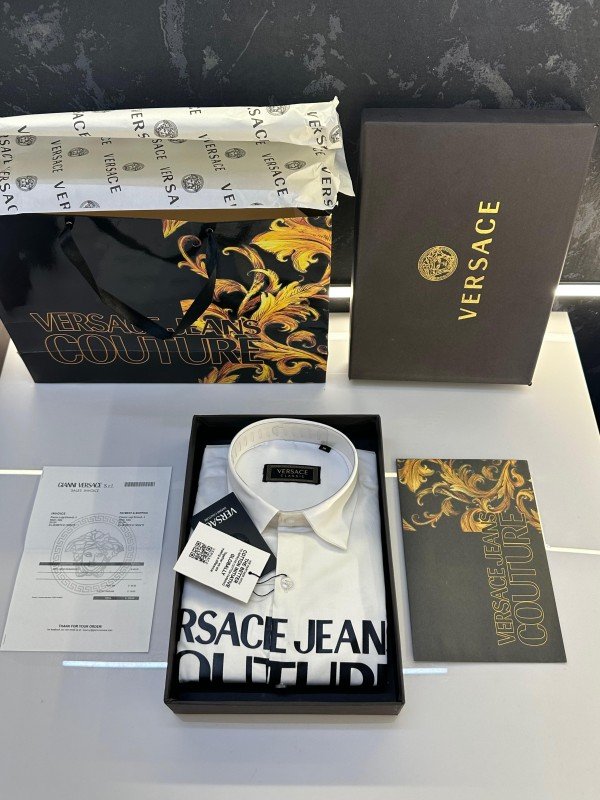 Buy Versace Couture Milano Shirt With Original Packaging Store Article White - Online in India - Bootery - Image 3