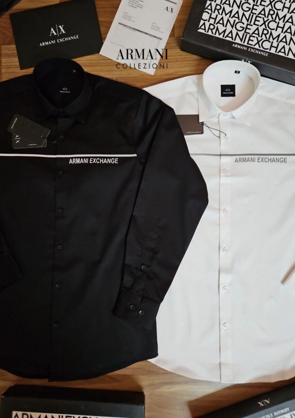 Buy Armani Exchange Reflective Premium Shirt With Box Packing Black Ax871 Online in India - Bootery - Image 4