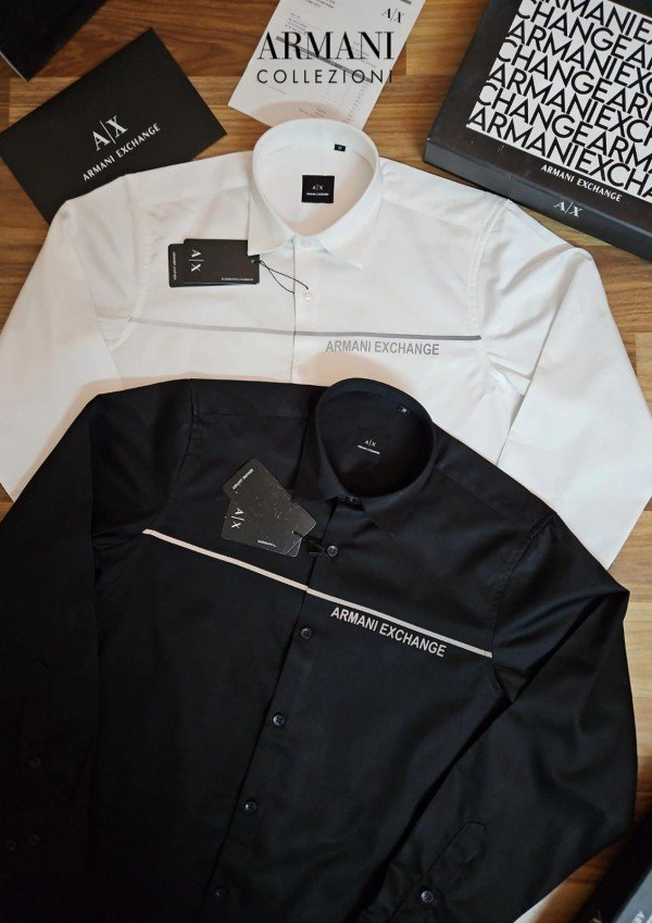 Buy Armani Exchange Reflective Premium Shirt With Box Packing Black Ax871 Online in India - Bootery - Image 3