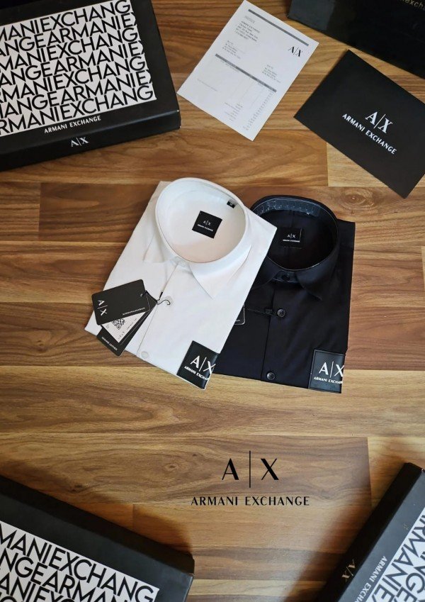 Armani Exchange Current Store Article Shirt With Box Packing - Image 3