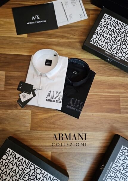 Buy Armani Exchange Reflective Store Article Shirt With Original Packing Black Online in India - Bootery - Image 2