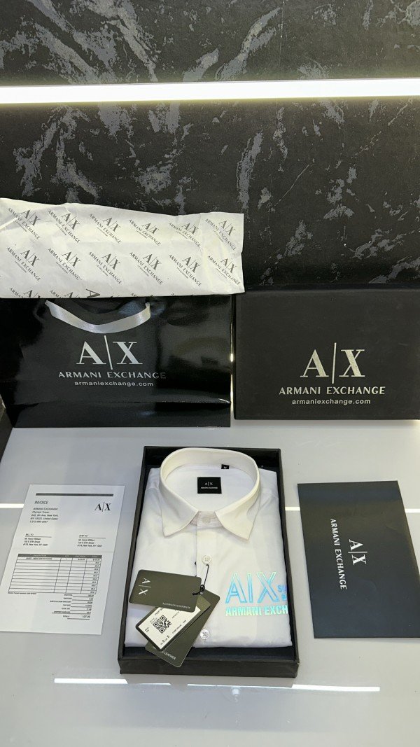Armani Exchange Reflective Store Article Shirt With Original Packing White Price in India - Buy at Bootery - Image 4