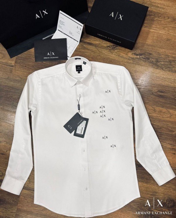 Armani Exchange Arman.i Exchange Current Store Article Shirt With Original Packing White - Image 4