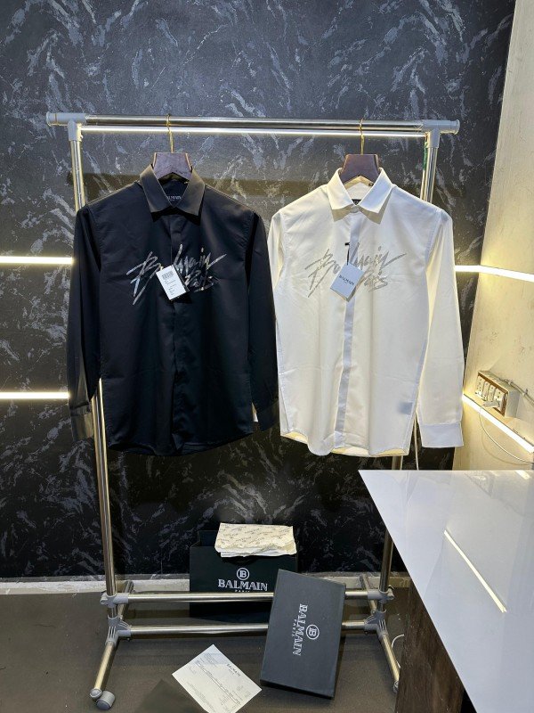 Buy Balmain Paris Store Article Shirt With Original Packing Black Online in India - Bootery - Image 3
