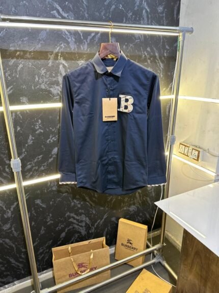 Burberry Premium Shirt With Box Packing Blue Price in India - Buy at Bootery