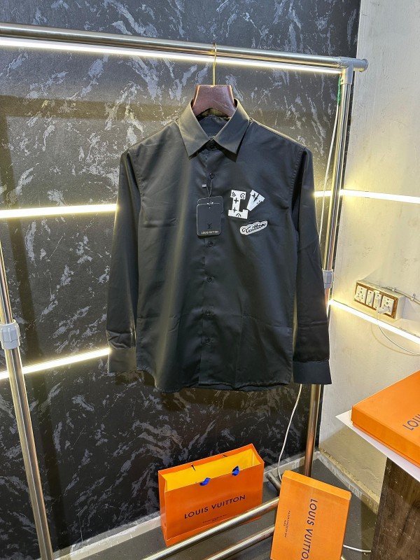 Buy Louis Vuitton Louis Vuitto N Store Article Shirt With Og Box Packing Black Online in India - Bootery - Image 3