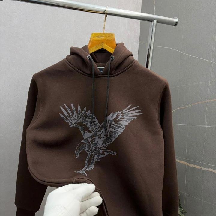 Buy Armani Exchange Ax Brown Premium Hoodie 504 Online in India - Bootery - Image 3