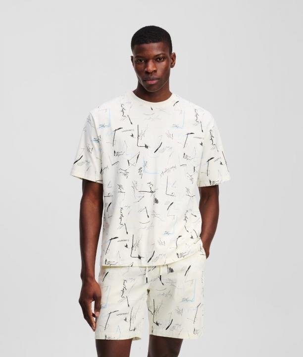 Karl Lagerfeld Kar L Lagerfeld White All Over Print Imported Cord Set 484 - Image 6