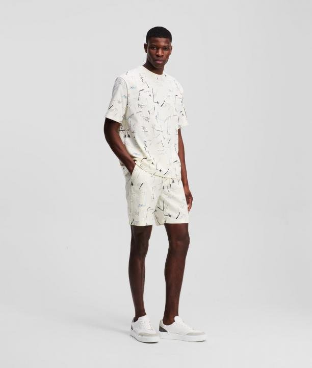 Karl Lagerfeld Kar L Lagerfeld White All Over Print Imported Cord Set 484 - Image 3