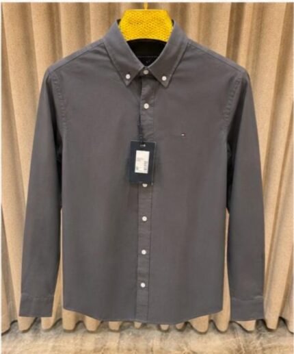 Tommy Hilfiger Grey Premium Imported Shirt - Best Price Online - Bootery