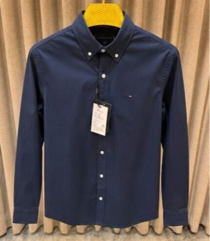Tommy Hilfiger Navy Blue Premium Imported Shirt Price in India - Buy at Bootery