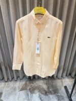 Lacoste Lightorange Pure Linen Shirts - Best Price Online - Bootery