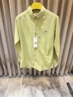 Lacoste Green Pure Linen Shirts - Best Price Online - Style 2 - Bootery