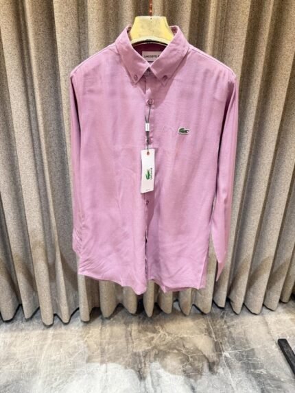Buy Lacoste Pink Pure Linen Shirts Online in India - Bootery