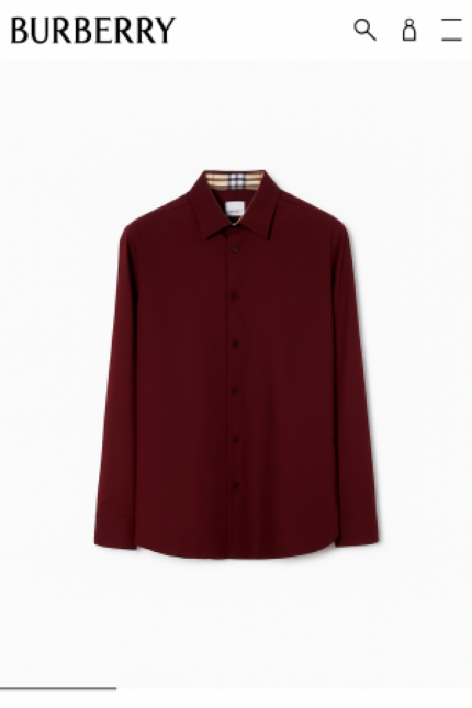 Buy Burberry Maroon Shirt Store Article Online in India - Bootery