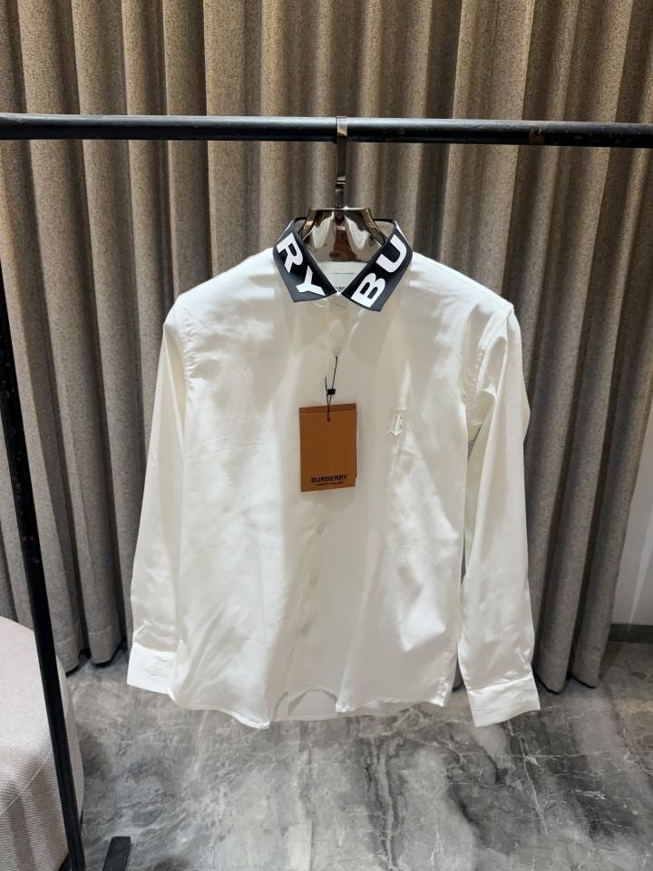 Burberry White Brand Collar Shirt With Box Price in India - Buy at Bootery - Image 3