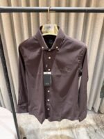Armani Exchange Brown Premium Shine Cotton Shirts - Best Price Online - Bootery