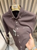 Armani Exchange Brown Premium Shine Cotton Shirts - Best Price Online - Bootery - Image 2