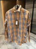 Burberry Brown Black White Checks Classic Printed Premium Shirt Price in India - Buy at Bootery