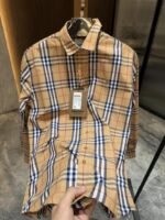 Burberry Brown Black White Checks Classic Printed Premium Shirt Price in India - Buy at Bootery - Image 2