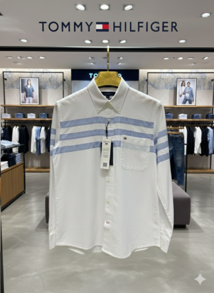 Tommy Hilfiger White Designer Premium Shirt Price in India - Buy at Bootery