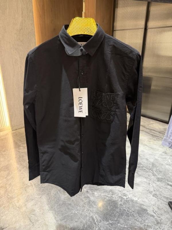 Loewe Black One Side Brand Pocket Shirt
