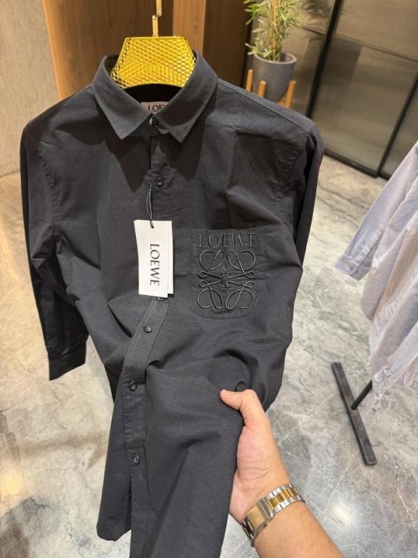 Loewe Black One Side Brand Pocket Shirt - Image 2