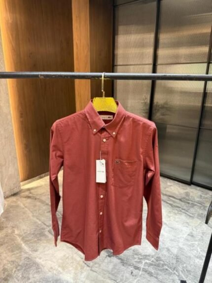 Buy Lacoste Orange Premium Super Soft Cotton Shirt Online in India - Bootery
