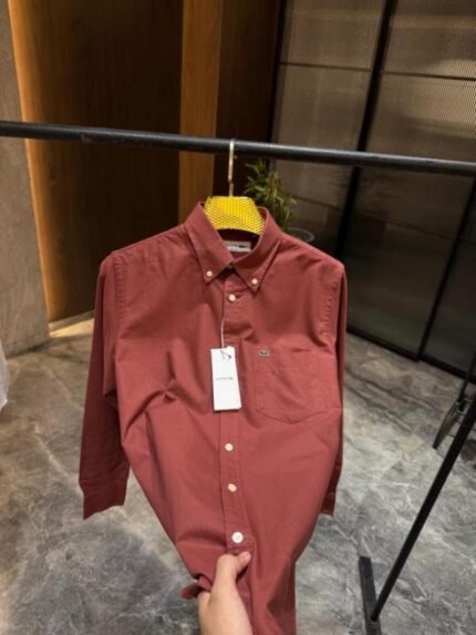 Buy Lacoste Orange Premium Super Soft Cotton Shirt Online in India - Bootery - Image 2